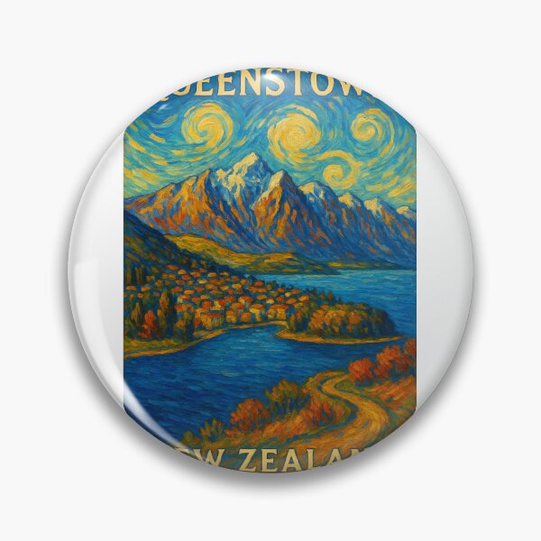 Item preview, Queenstown New Zealand with Lake Wakatipu and The Remarkables designed and sold by Aryabek.