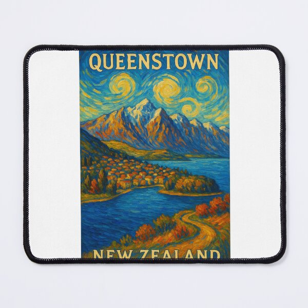 Item preview, Queenstown New Zealand with Lake Wakatipu and The Remarkables designed and sold by Aryabek.