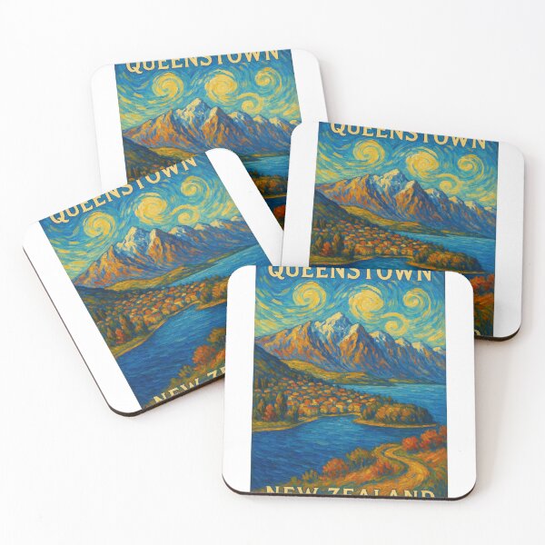 Item preview, Queenstown New Zealand with Lake Wakatipu and The Remarkables designed and sold by Aryabek.