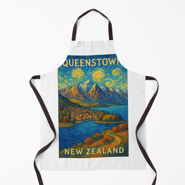 Item preview, Queenstown New Zealand with Lake Wakatipu and The Remarkables designed and sold by Aryabek.