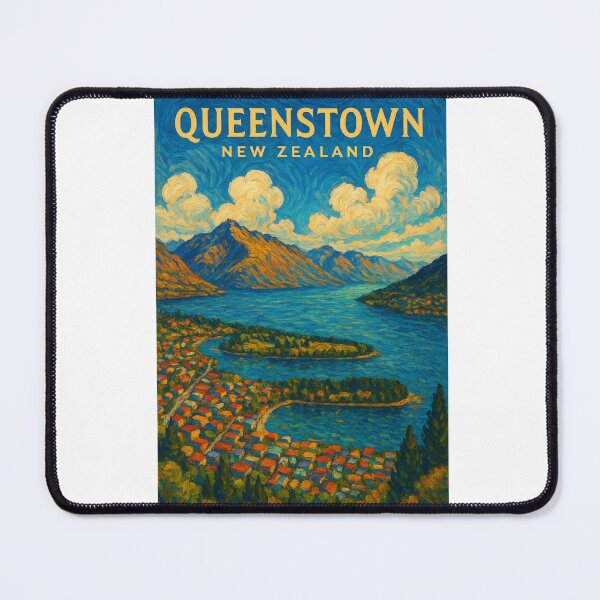 Item preview,  Lake Wakatipu and Queenstown Skyline, New Zealand designed and sold by Aryabek.