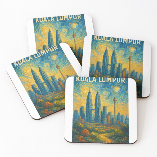 Item preview,  Kuala Lumpur Skyline with Petronas Towers and KL Tower designed and sold by Aryabek.
