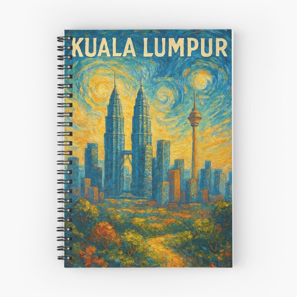 Item preview,  Kuala Lumpur Skyline with Petronas Towers and KL Tower designed and sold by Aryabek.