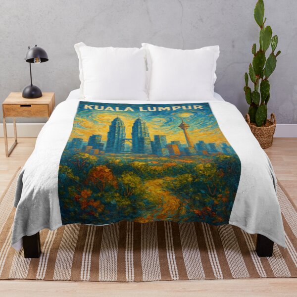 Item preview,  Kuala Lumpur Skyline with Petronas Towers and KL Tower designed and sold by Aryabek.