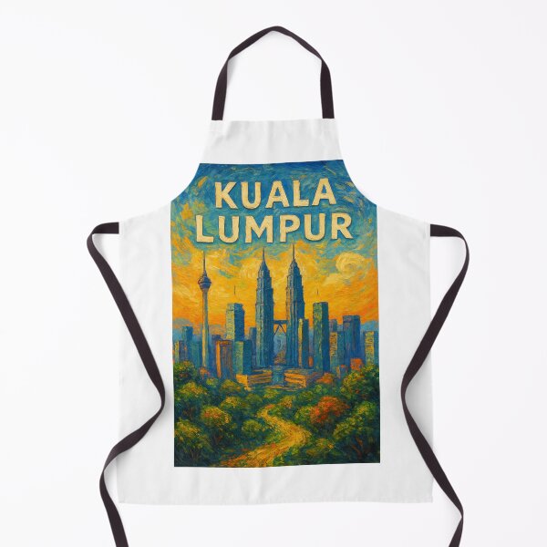 Item preview,  Sunset over Kuala Lumpur with Petronas Towers and KLCC Skyline designed and sold by Aryabek.