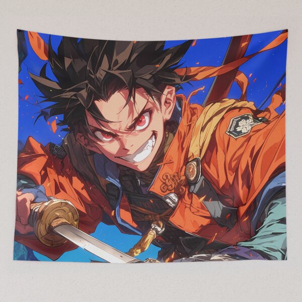Item preview, Dynamic Shimazu Toyohisa Drifters Anime Samurai Battle Fury designed and sold by GABRIELMURPHY.