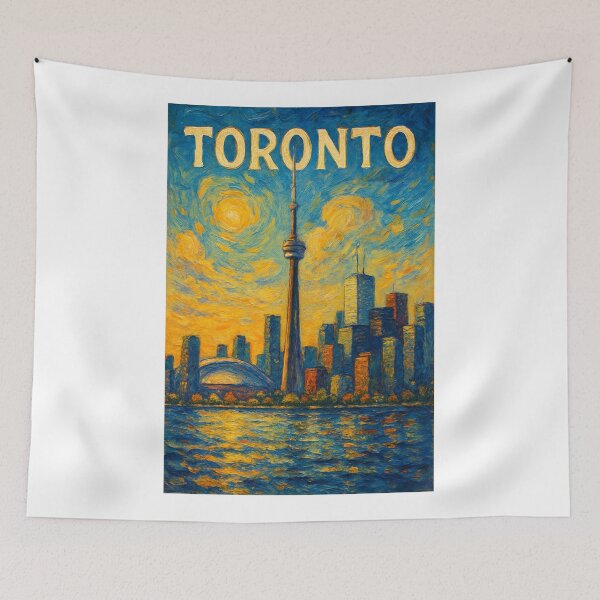 Item preview,  Toronto Skyline at Sunset with CN Tower and Rogers Centre designed and sold by Aryabek.