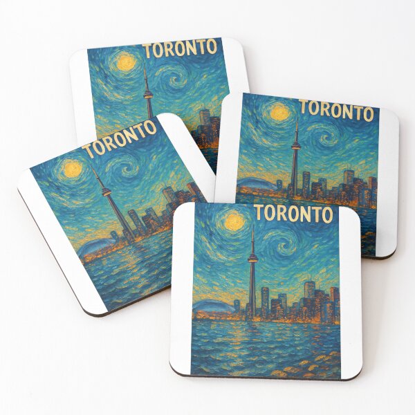 Item preview,  Nighttime Toronto Skyline with CN Tower and Lake Ontario designed and sold by Aryabek.