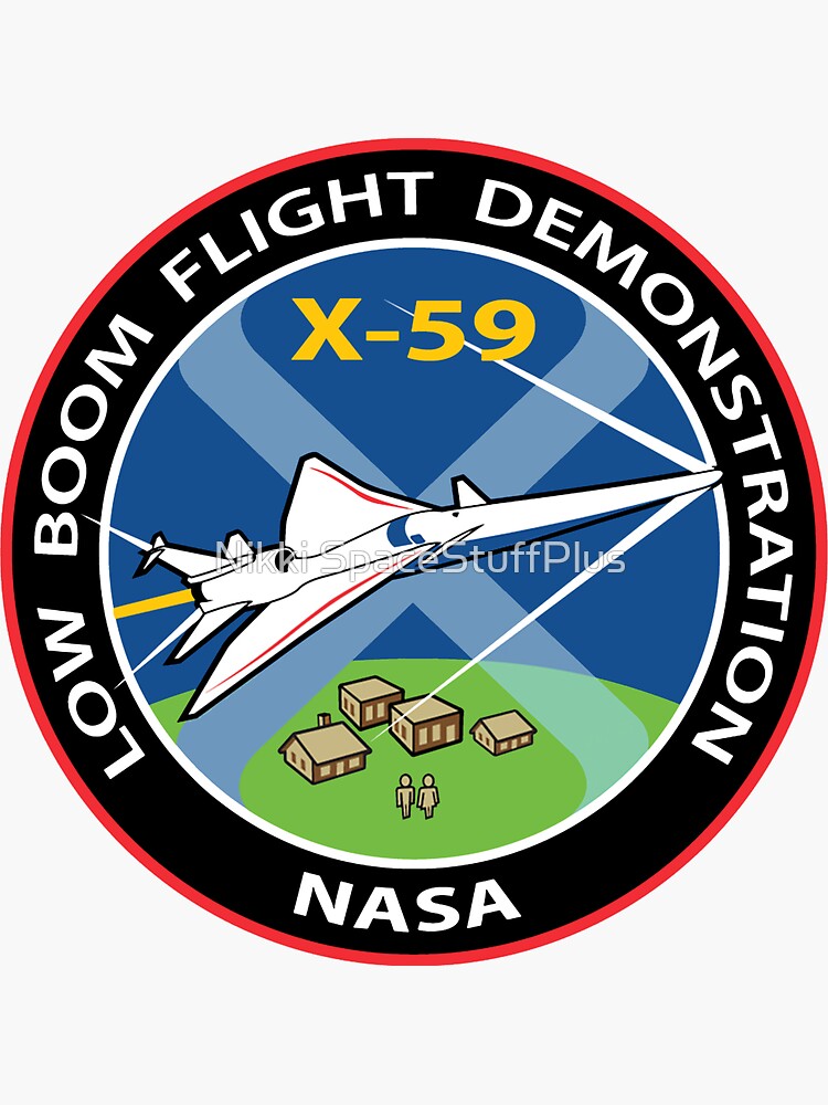 X-59 QueSST: The Supersonic Transport of NASA Sticker for Sale by