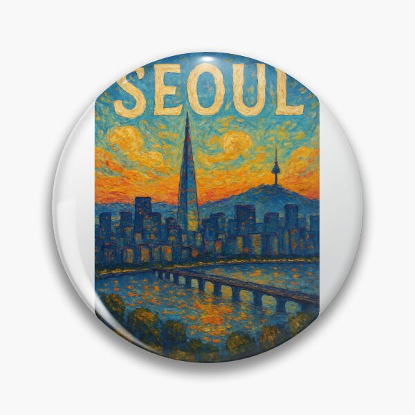 Item preview,  Seoul Skyline with Han River and Lotte World Tower at Dusk designed and sold by Aryabek.