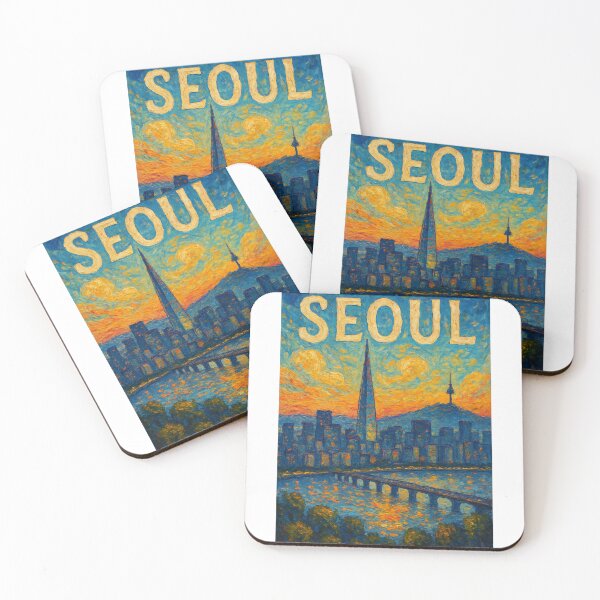 Item preview,  Seoul Skyline with Han River and Lotte World Tower at Dusk designed and sold by Aryabek.