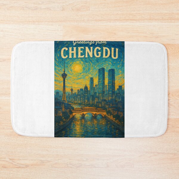 Item preview,  Chengdu Skyline with Anshun Bridge and Sichuan TV Tower designed and sold by Aryabek.