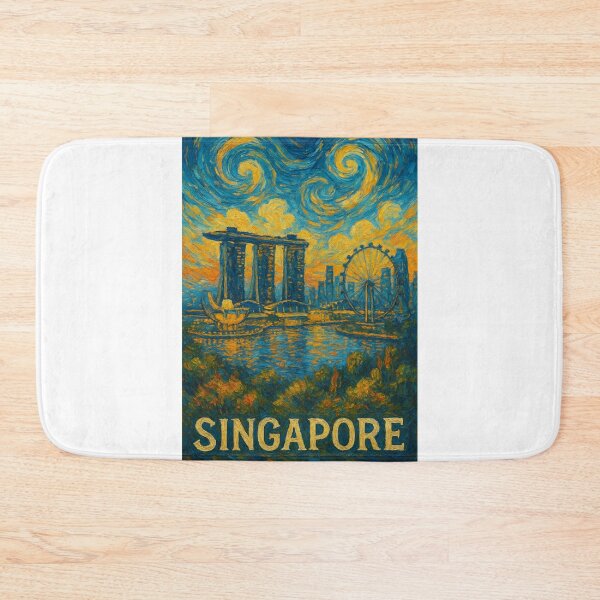 Item preview,  Sunset over Marina Bay with Marina Bay Sands and Singapore Flyer designed and sold by Aryabek.