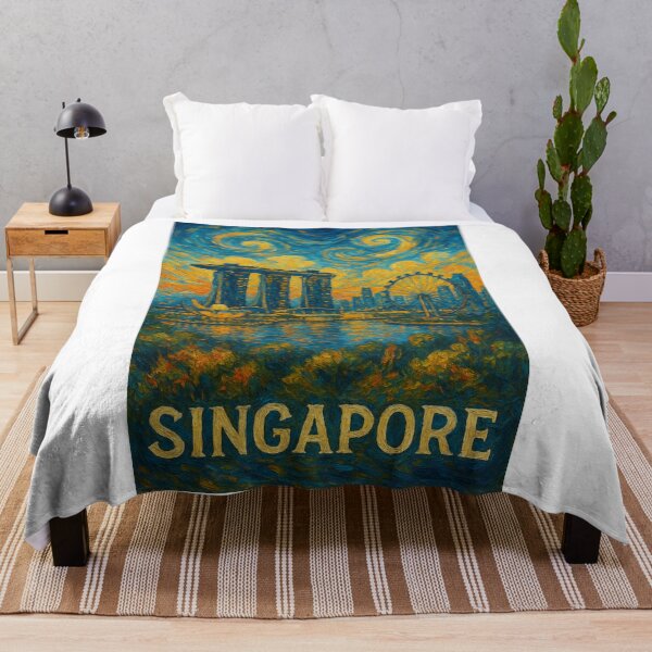 Item preview,  Sunset over Marina Bay with Marina Bay Sands and Singapore Flyer designed and sold by Aryabek.