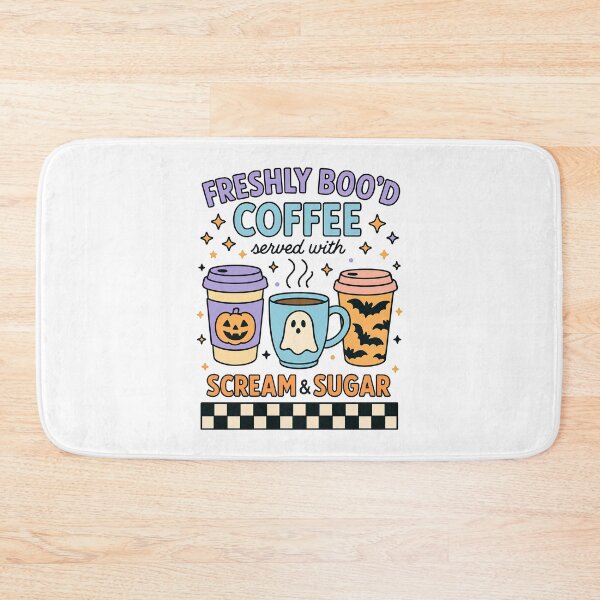 Item preview, Freshly Boo'd Coffee Served With Scream and Sugar Halloween Horror Latte designed and sold by DesignsByAnett.
