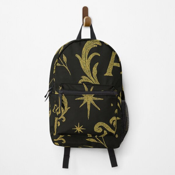 Item preview, Golden AJ Crest with Celestial Flourishes designed and sold by Jadinked.