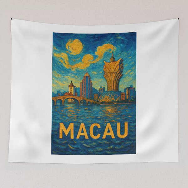 Item preview,  Macau Skyline with Grand Lisboa and Nam Van Lake designed and sold by Aryabek.