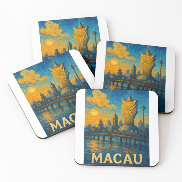 Item preview,  Sunset in Macau with Grand Lisboa and Macau Tower designed and sold by Aryabek.