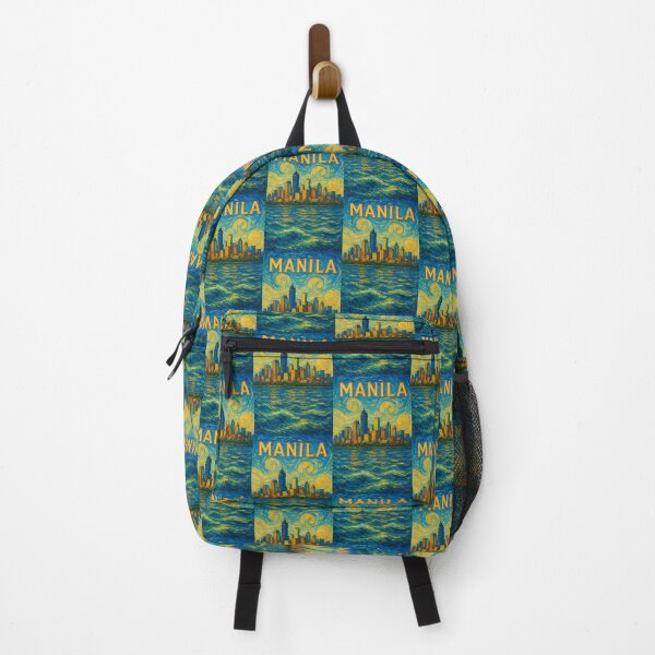 Item preview, Manila Bay Skyline with Towering High-Rises and Swirling Sky designed and sold by Aryabek.
