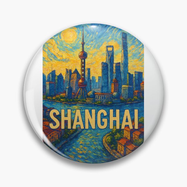 Item preview,  Shanghai Skyline with Oriental Pearl Tower and Lujiazui designed and sold by Aryabek.