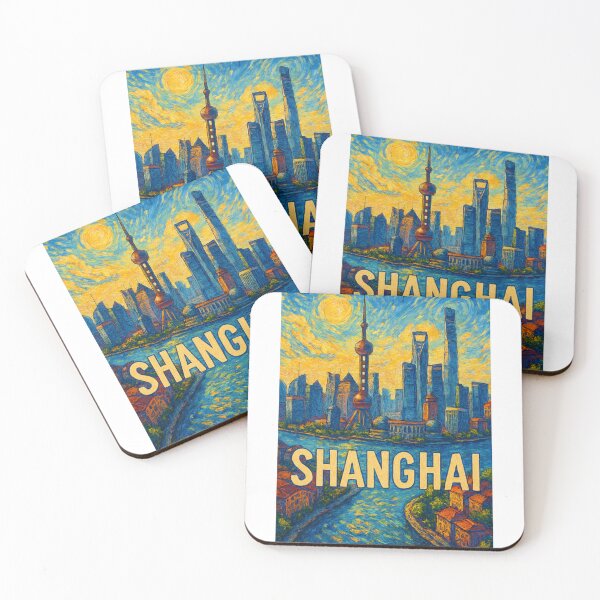 Item preview,  Shanghai Skyline with Oriental Pearl Tower and Lujiazui designed and sold by Aryabek.