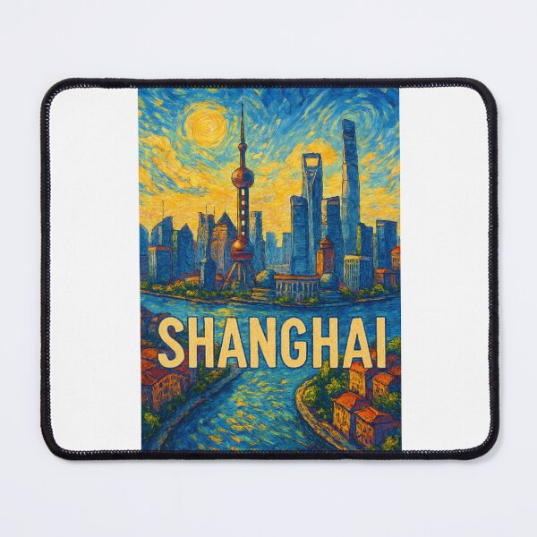 Item preview, Shanghai Skyline with Oriental Pearl Tower and Lujiazui designed and sold by Aryabek.