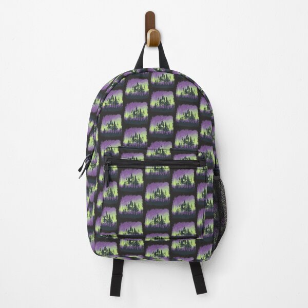 Item preview, Northern lights over forest silhouette – Aurora Borealis design for nature and outdoor fans designed and sold by Meiersbeste.