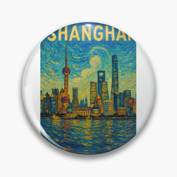 Item preview,  Shanghai Skyline with Oriental Pearl Tower and Lujiazui District designed and sold by Aryabek.