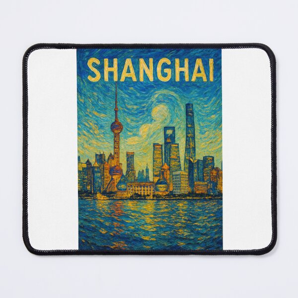 Item preview,  Shanghai Skyline with Oriental Pearl Tower and Lujiazui District designed and sold by Aryabek.