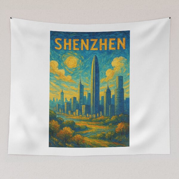 Item preview,  Shenzhen Skyline Featuring Ping An Finance Center and Futian District designed and sold by Aryabek.