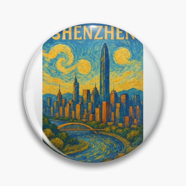 Item preview,  Shenzhen Cityscape with Ping An Tower and Meilin River View designed and sold by Aryabek.