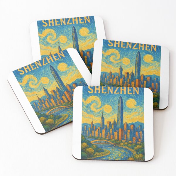 Item preview,  Shenzhen Cityscape with Ping An Tower and Meilin River View designed and sold by Aryabek.