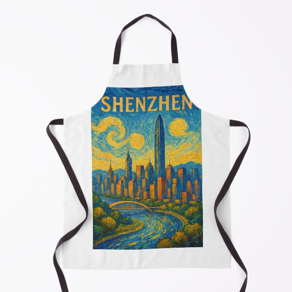 Item preview,  Shenzhen Cityscape with Ping An Tower and Meilin River View designed and sold by Aryabek.