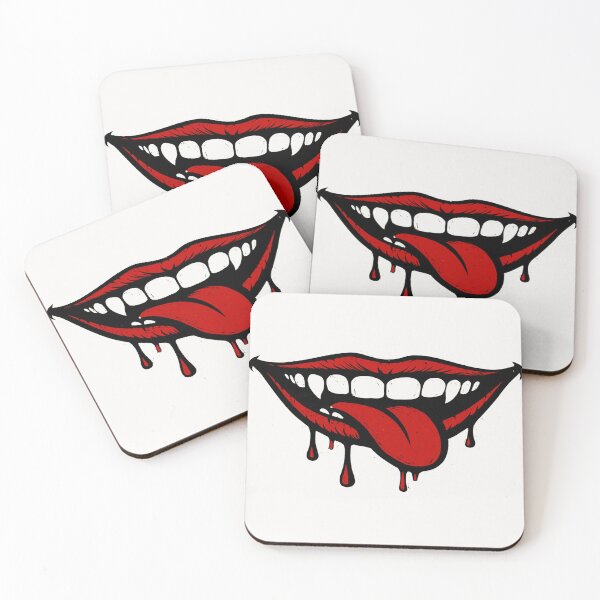Item preview, Sinister Bloody Smile  Dark Gothic Horror Art designed and sold by VelureArt.
