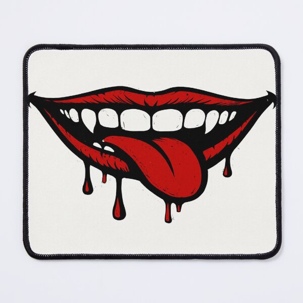 Item preview, Sinister Bloody Smile  Dark Gothic Horror Art designed and sold by VelureArt.
