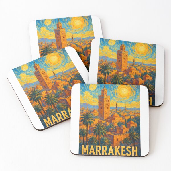 Item preview,  Marrakesh Skyline with Koutoubia Mosque and Historic Medina designed and sold by Aryabek.