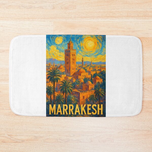 Item preview,  Marrakesh Skyline with Koutoubia Mosque and Historic Medina designed and sold by Aryabek.