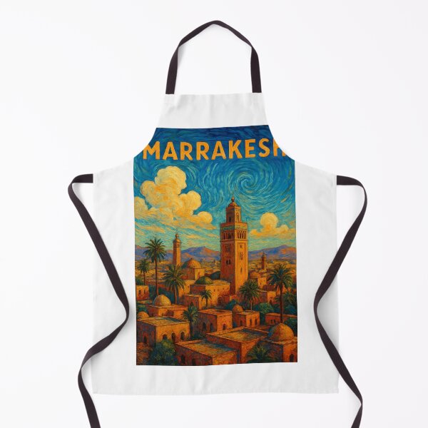 Item preview,  Marrakesh Cityscape with Koutoubia Minaret and Atlas Mountain View designed and sold by Aryabek.
