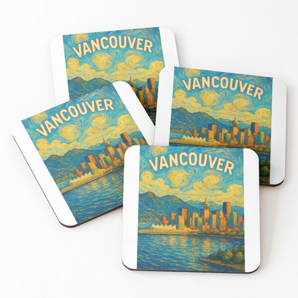 Item preview,  Vancouver Skyline with Canada Place and Coastal Mountains designed and sold by Aryabek.