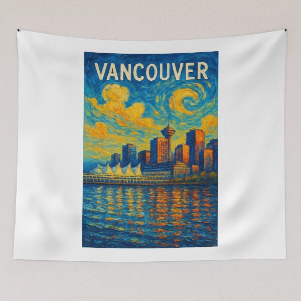 Item preview,  Vancouver Waterfront with Canada Place and Harbour Centre Tower designed and sold by Aryabek.
