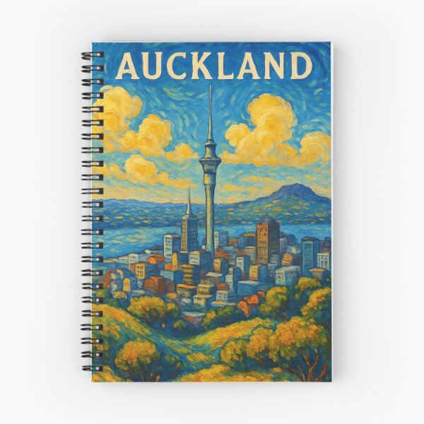 Item preview,  Auckland Skyline with Sky Tower and Rangitoto Island designed and sold by Aryabek.