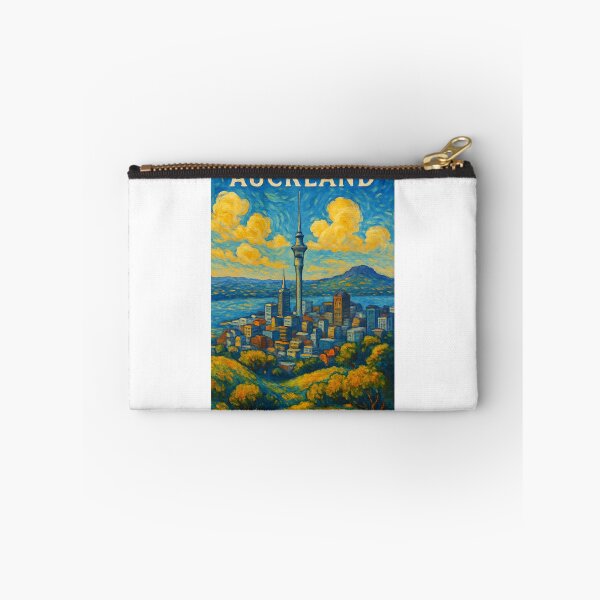 Item preview,  Auckland Skyline with Sky Tower and Rangitoto Island designed and sold by Aryabek.