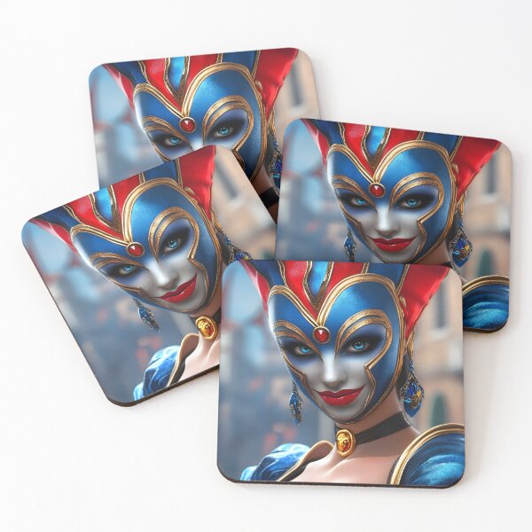 Item preview, Elegant Masked Woman in Stunning Costume Design designed and sold by Artessie.