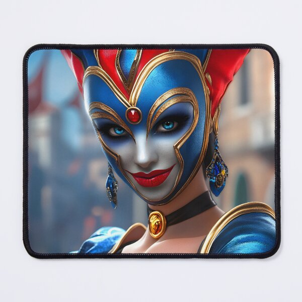 Item preview, Elegant Masked Woman in Stunning Costume Design designed and sold by Artessie.