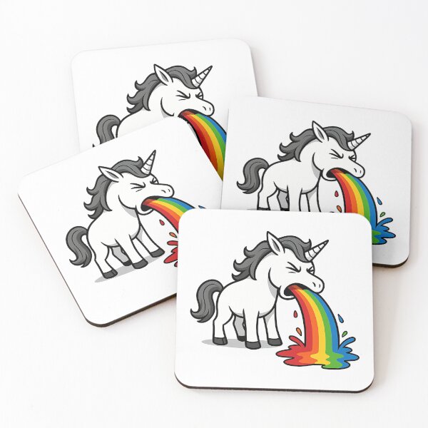 Item preview, Vomiting Unicorn – Funny Rainbow Design designed and sold by nkhookysun.