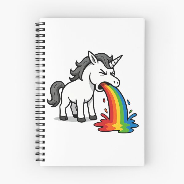 Item preview, Vomiting Unicorn – Funny Rainbow Design designed and sold by nkhookysun.