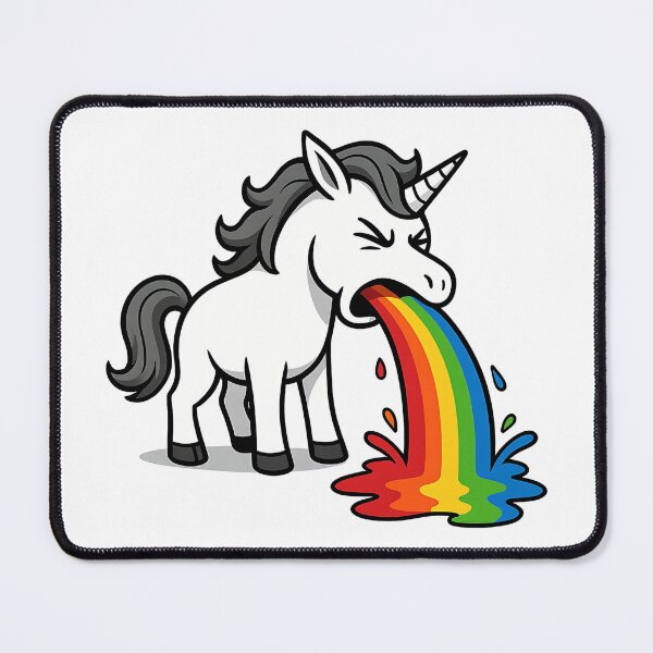 Item preview, Vomiting Unicorn – Funny Rainbow Design designed and sold by nkhookysun.