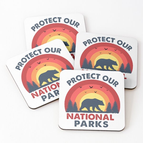 Item preview, Protect Our National Parks Alt US Service Save the environment smokey the bear resist  designed and sold by SkeletonsDanger.