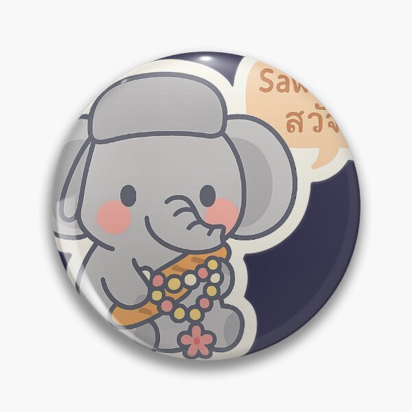 Item preview, Sawasdee Cute Thai Elephant Cartoon Design designed and sold by CatoVerres.