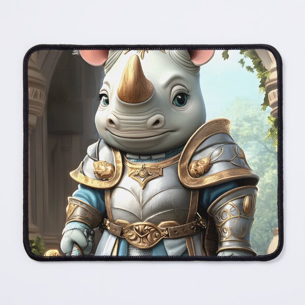 Item preview, Rhino Knight in Shining Armor and Sword designed and sold by Artessie.